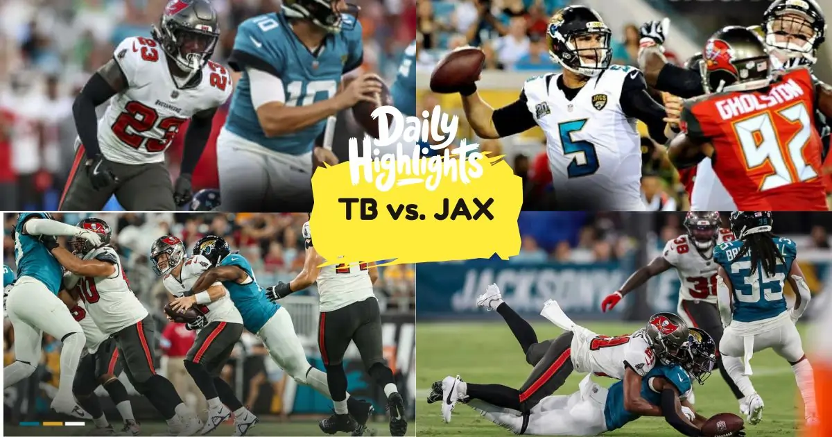Tampa Bay Buccaneers vs Jacksonville Jaguars Match Highlights