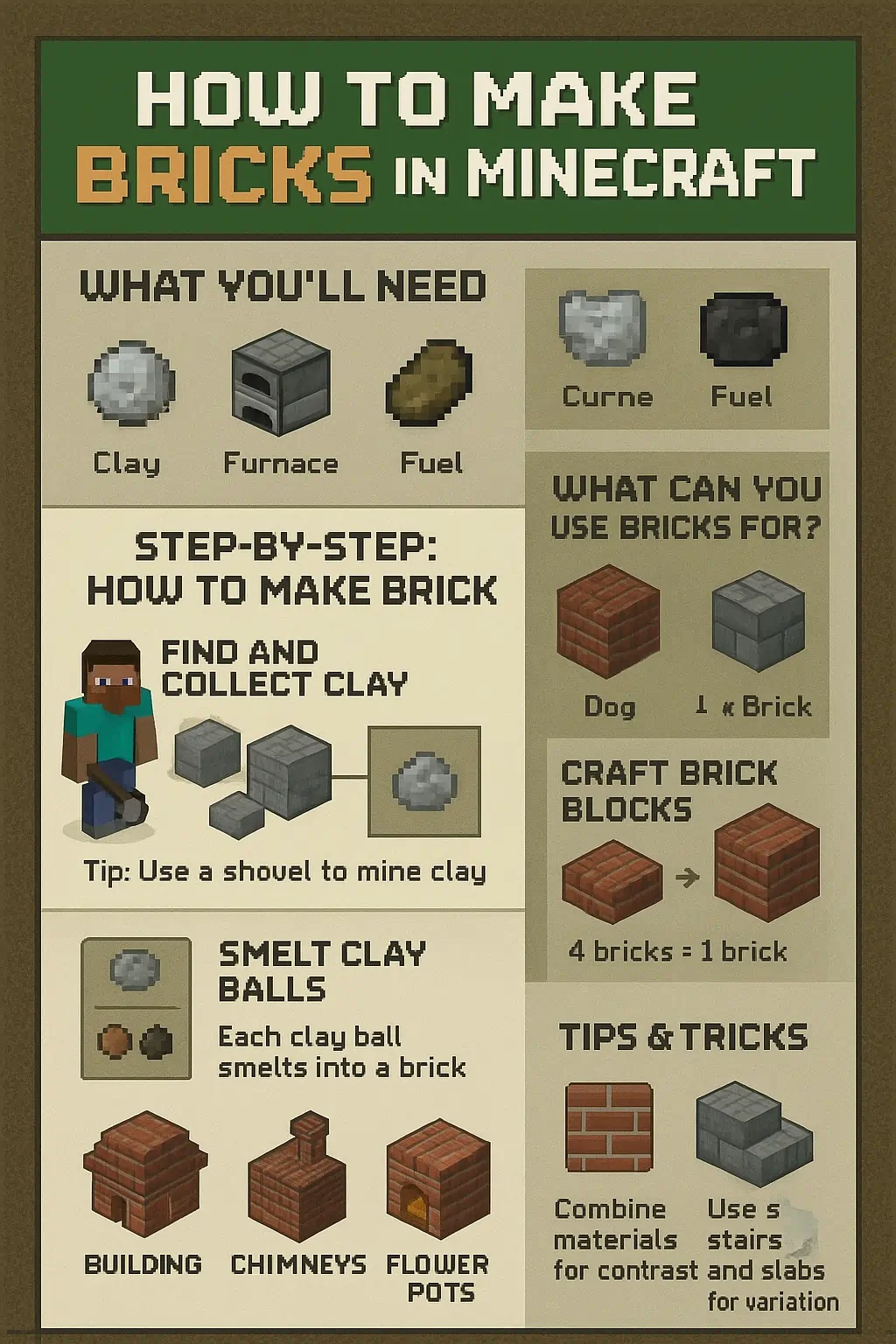 How to Make Bricks in Minecraft – Easy Step-by-Step Guide