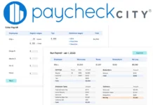 PaycheckCity 2025 Guide | Free, Accurate Paycheck Calculators paycheckcity payroll calculator screenshot showing employee wages, deductions, taxes, and net pay summary