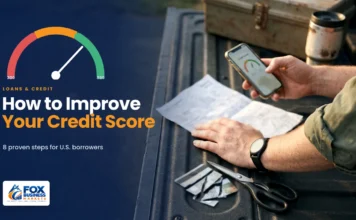 How to Improve Your Credit Score in the US: Steps That Actually Work How to improve your credit score: hands checking a credit score app beside a paid-off statement and a cut-up credit card
