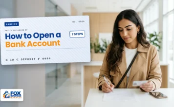 How to Open a Bank Account: Documents, Steps, and Fees How to open a bank account: woman signing an account application form while holding her ID at a bank branch counter