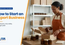 How to Start an Export Business: A Practical Guide for Small Companies How to start an export business: small candle maker packing amber glass candle jars into a shipping box for an overseas order